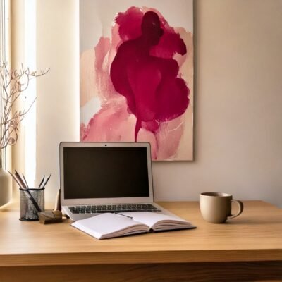 Formule signature - ordinateur portable posé sur un bureau