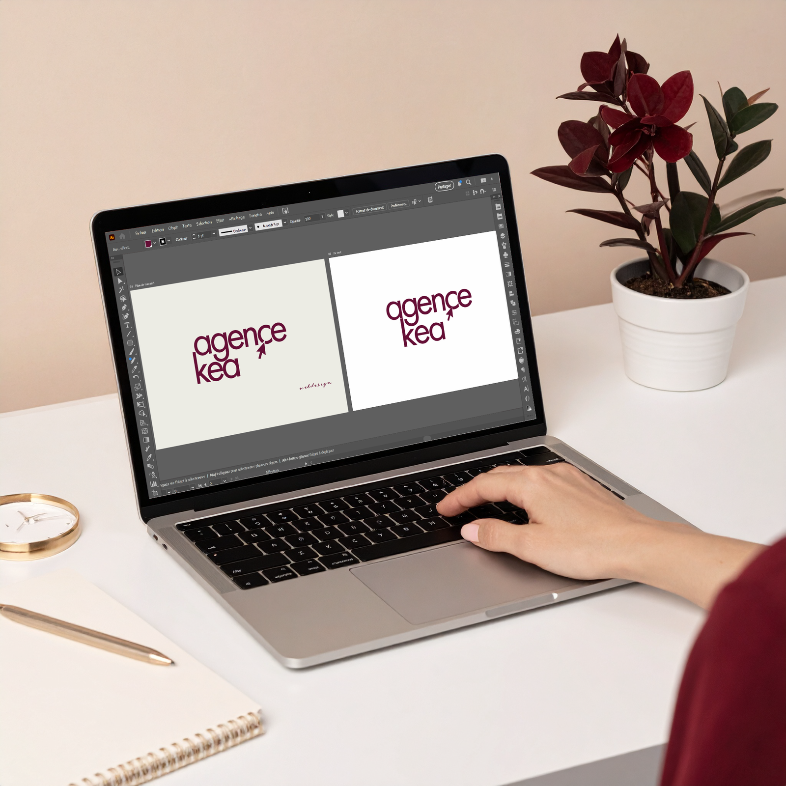 mockup illustrator logo